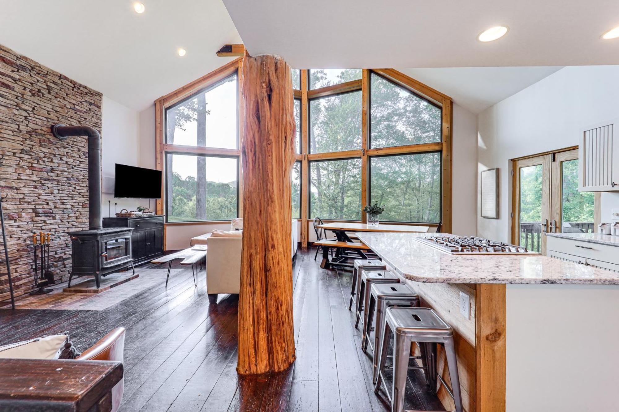 Luxe Appalachian Mountain Cabin With Hot Tub, Views Warrensville Exteriör bild